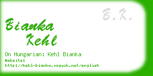 bianka kehl business card